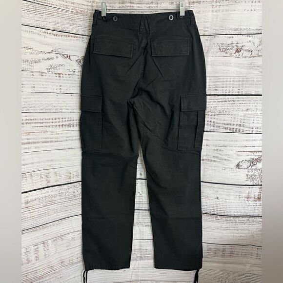 Good American Pants Womens size 6 Desert storm cargo Black Wide leg Baggy New‎ - Picture 5 of 12